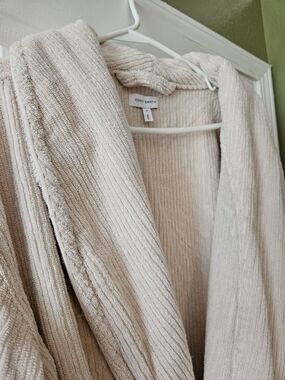 Cozy Earth Ribbed Terry Bath Robe - Petal